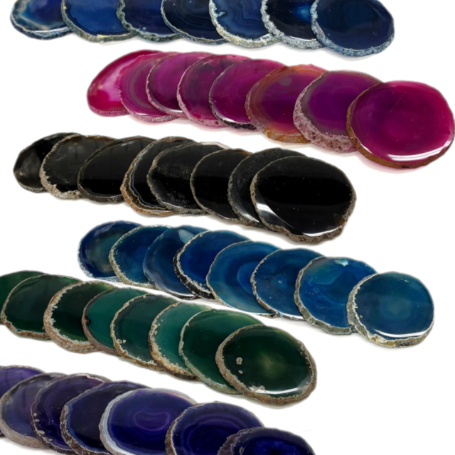 CHAPAS AGATA 8 X 9CM APROX - SIN AGUJERO