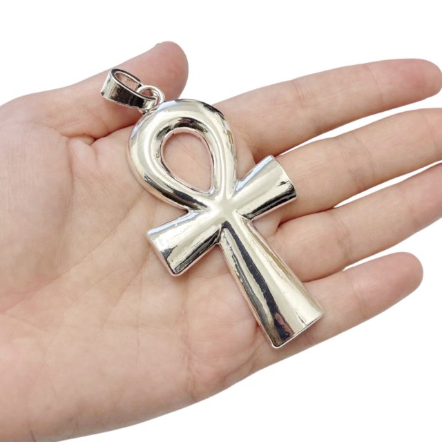 DIJE CRUZ XL 72X42MM - NIQUEL