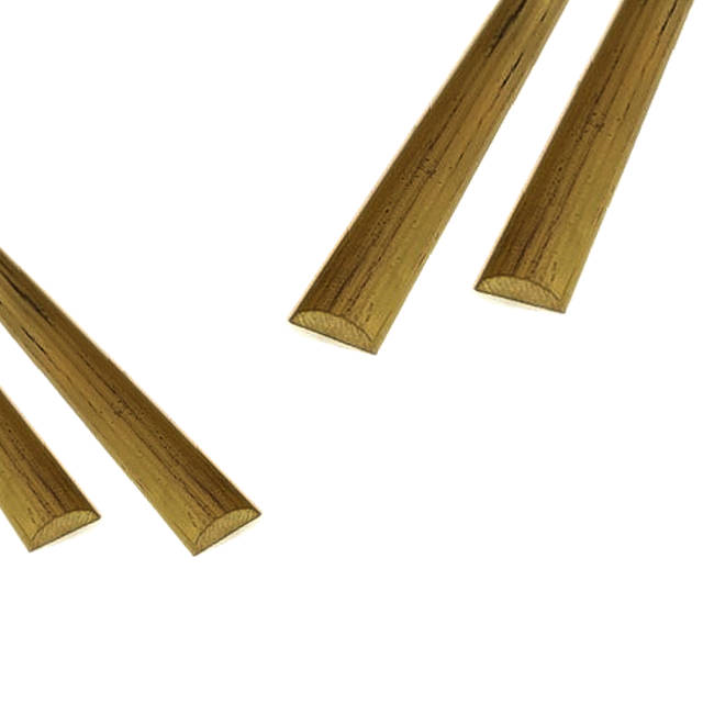 PERFIL LATÓN MEDIA CAÑA 18X6X5000MM 0.78KG