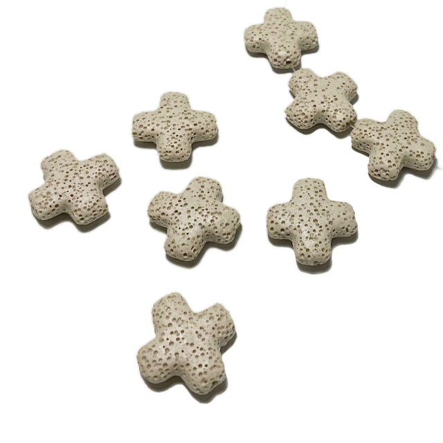 CRUZ DE PIEDRA 25MM - LAVA