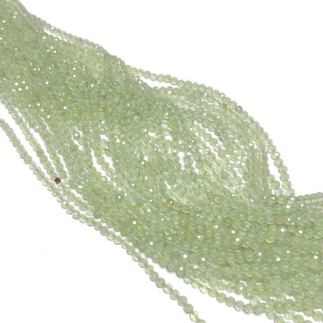PIEDRAS BOLITAS 3MM FACETADAS - PREHNITA