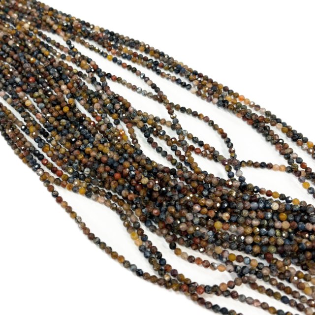 PIEDRAS BOLITAS 3MM FACETADAS - PIETERSITE -CALCEDONIA