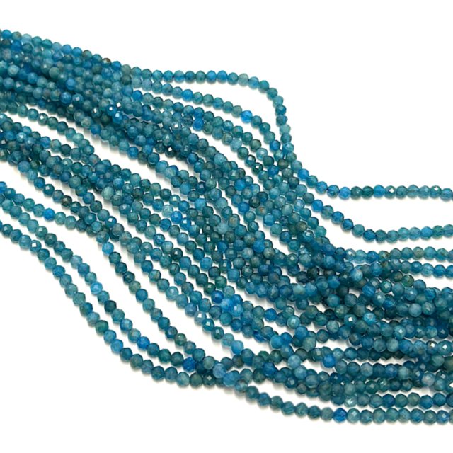 PIEDRAS BOLITAS 3MM FACETADAS -  APATITA AAA