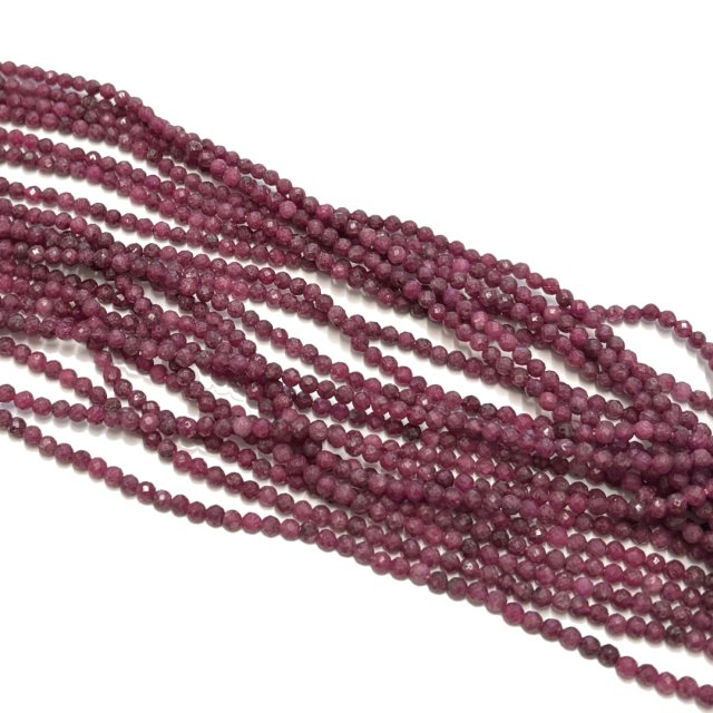 PIEDRAS BOLITAS 3MM FACETADAS - RUBY