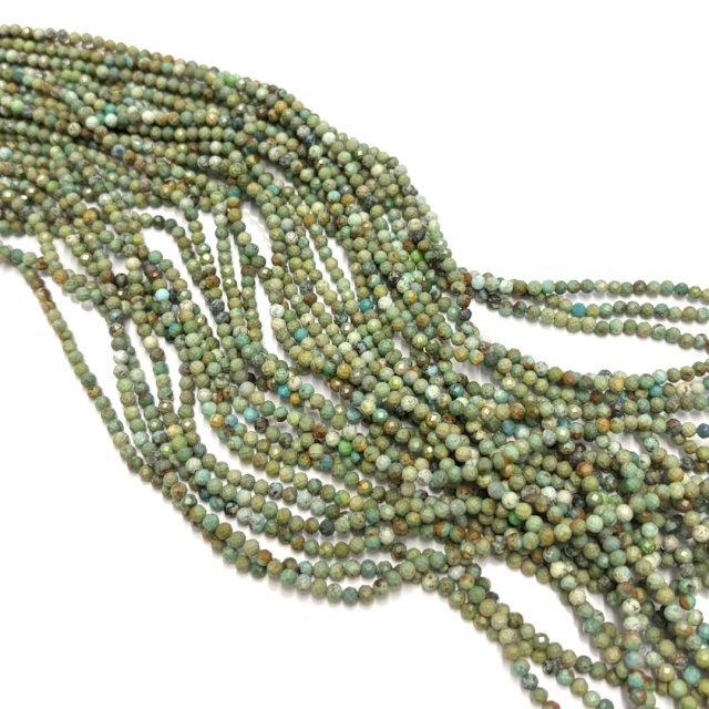 PIEDRAS BOLITAS 3MM FACETADAS - TURQUESA A