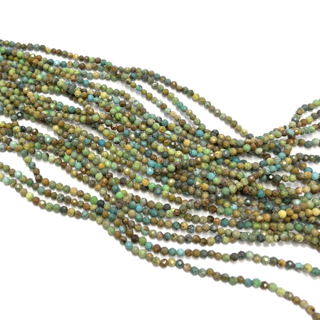 PIEDRAS BOLITAS 3MM FACETADAS - TURQUESA AA