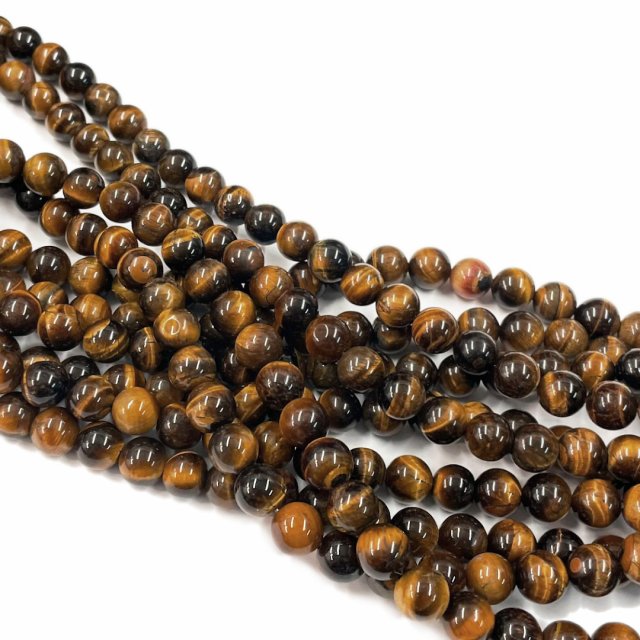 PIEDRAS BOLITAS 10MM - OJO DE TIGRE