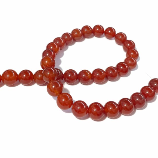 PIEDRAS BOLITAS 12MM - AGATA ROJA
