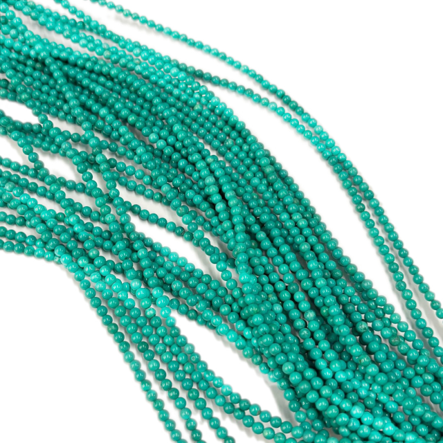 PIEDRAS BOLITAS 3MM - TURQUESA VERDE