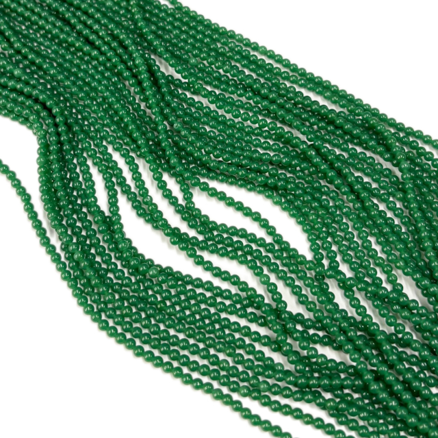 PIEDRAS BOLITAS 3MM - JADE VERDE