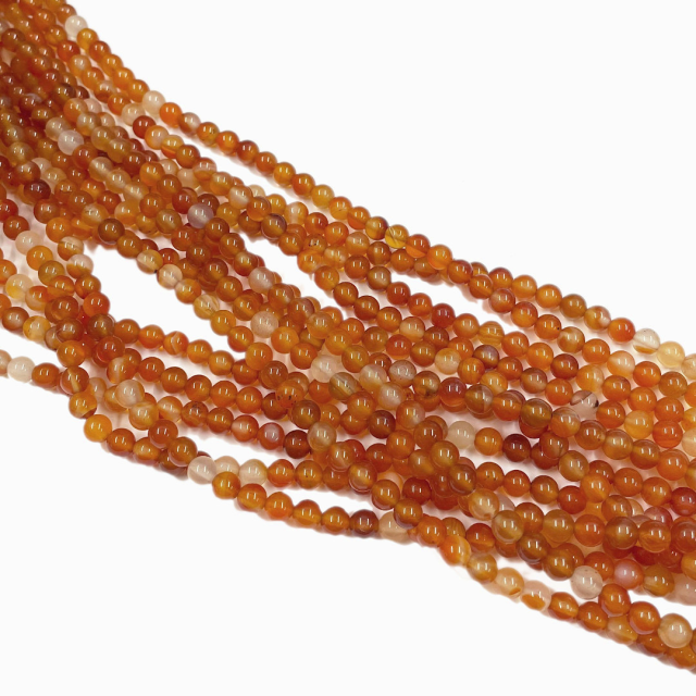 PIEDRAS BOLITAS 4MM - CORNALINA