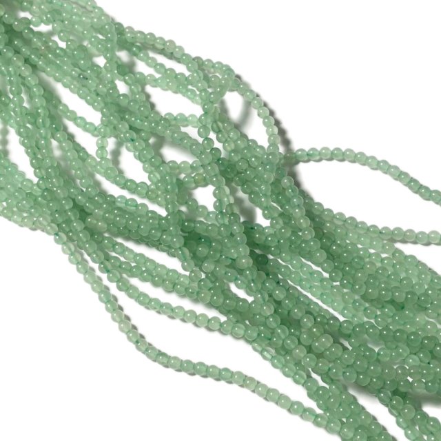 PIEDRAS BOLITAS 4MM - CUARZO VERDE