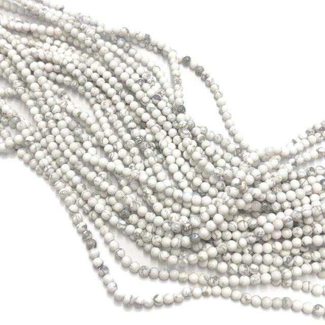 PIEDRAS BOLITAS 4MM - HOWLITE