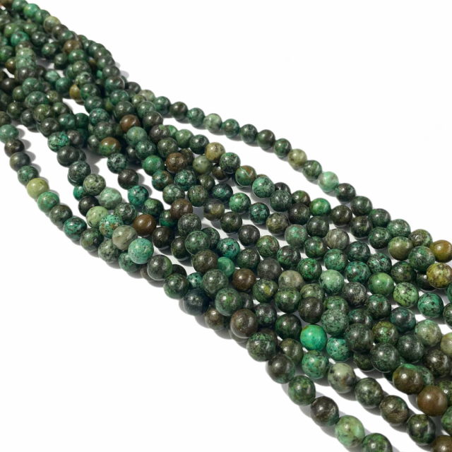 PIEDRAS BOLITAS 6MM - TURQUESA AFRICANA