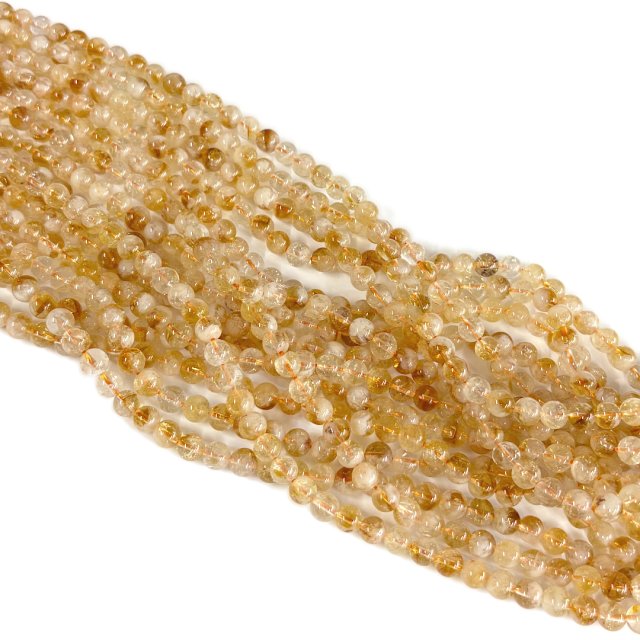 PIEDRAS BOLITAS 6MM - CITRINO