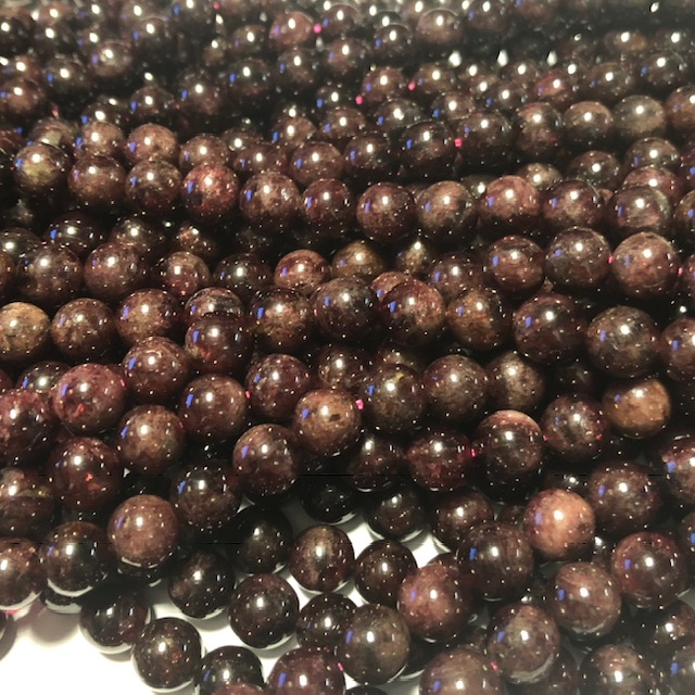 PIEDRAS BOLITAS 8MM - GRANATE