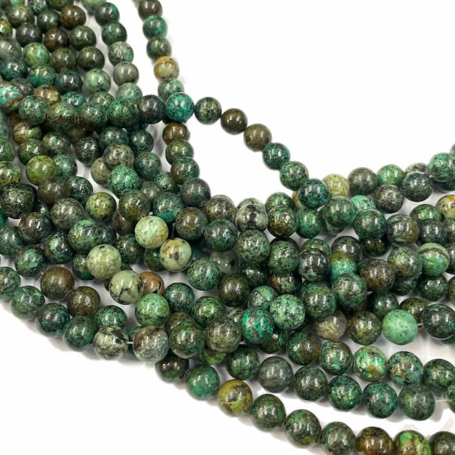 PIEDRAS BOLITAS 8MM - TURQUESA AFRICANA