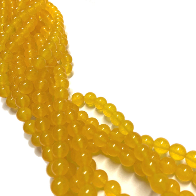 PIEDRAS BOLITAS 8MM - AGATA AMARILLA