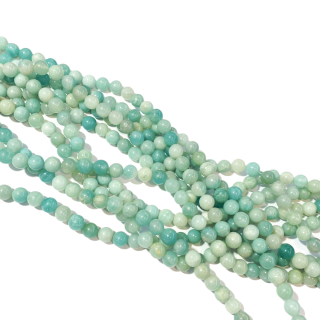 PIEDRAS BOLITAS 8MM - AMAZONITA DE 1ERA