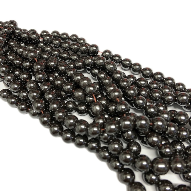 PIEDRAS BOLITAS 8MM - HEMATITE