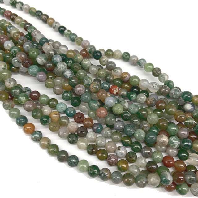 PIEDRAS BOLITAS 8MM - AGATA INDIA