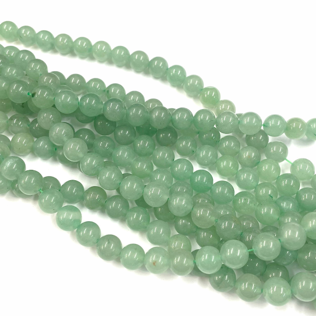 PIEDRAS BOLITAS 8MM - CUARZO VERDE