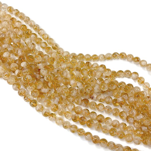 PIEDRAS BOLITAS 8MM - CITRINO
