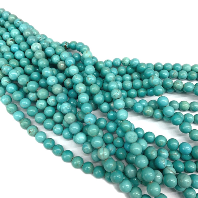 PIEDRAS BOLITAS 8MM - TURQUESA CHINA IMITACION