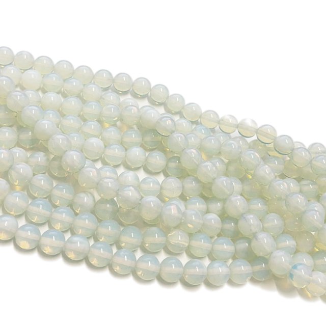 PIEDRAS BOLITAS 8MM - OPALINA (DE LABORATORIO)