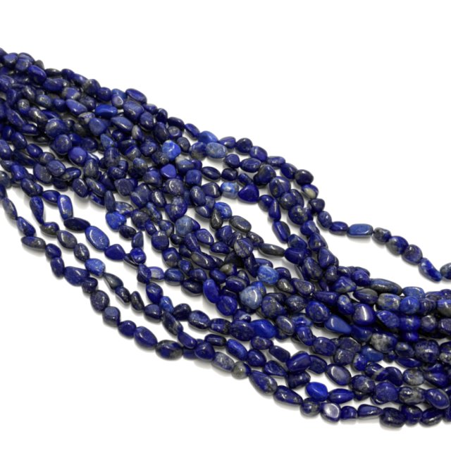 PIEDRA IRREGULAR 8X6MM - LAPISLAZULI (COLOR REALZADO CON TINTA)