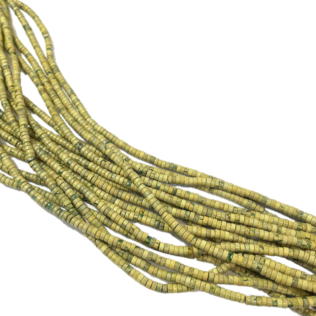 PIEDRAS DISCOS 4X2MM - JASPE VERDE LIMA