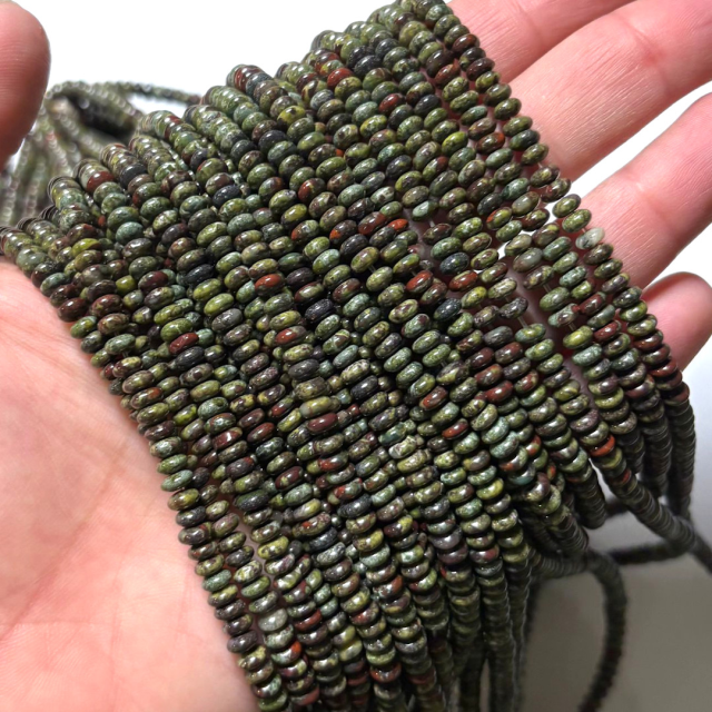 PIEDRAS DONA 4X2MM - JASPE SANGRE DE DRAGON