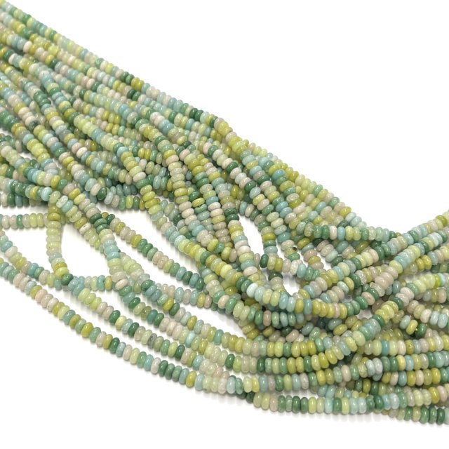 PIEDRAS DONA 4X2MM - MIX VERDES