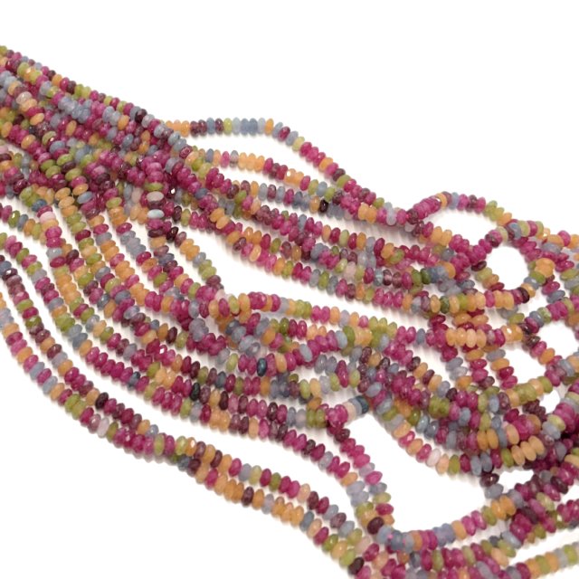 PIEDRAS DONA 4X2MM - MIX COLORES (TEÑIDAS)
