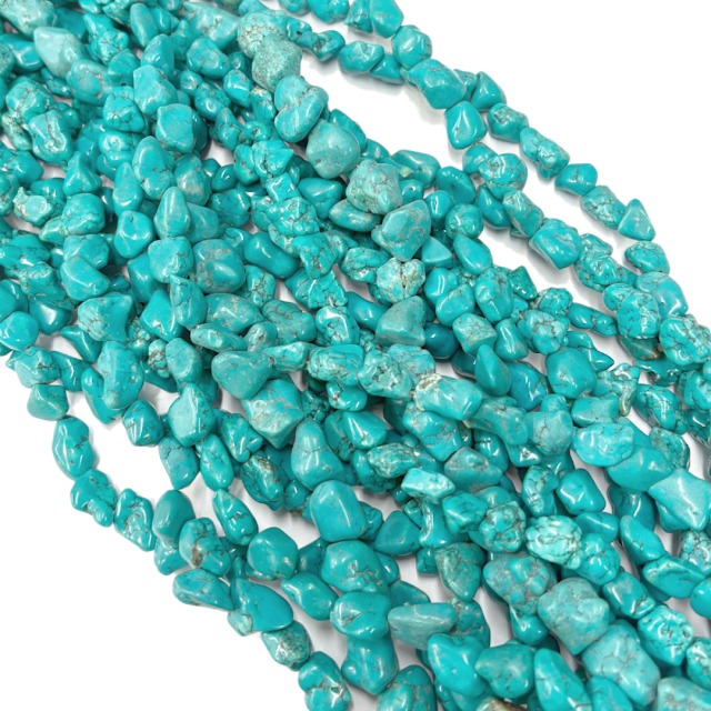 PIEDRAS IRREGULARES TURQUESA - CHICA (10X8MM APROX)