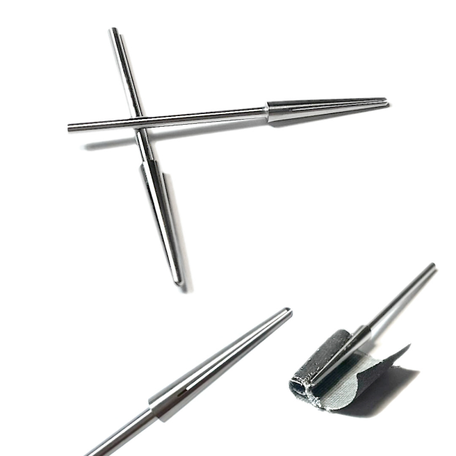 VASTAGO CON RANURA CONICO PARA LIJA - KOMET