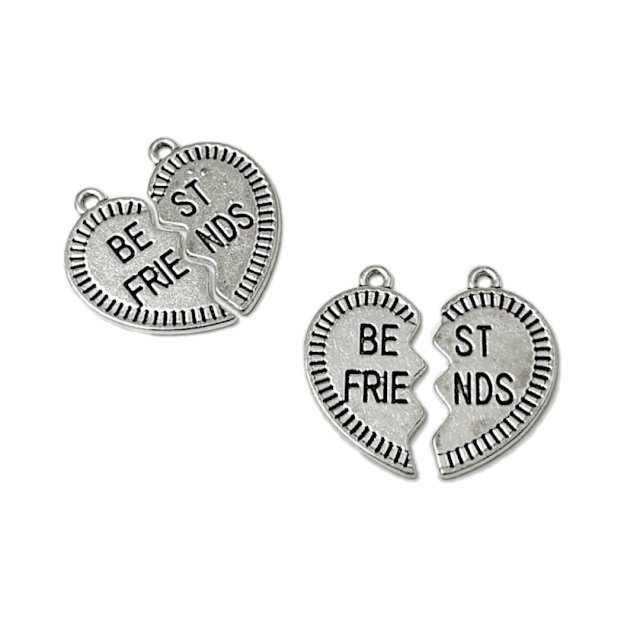 DIJE CORAZON BEST FRIENDS 343 22X14MM