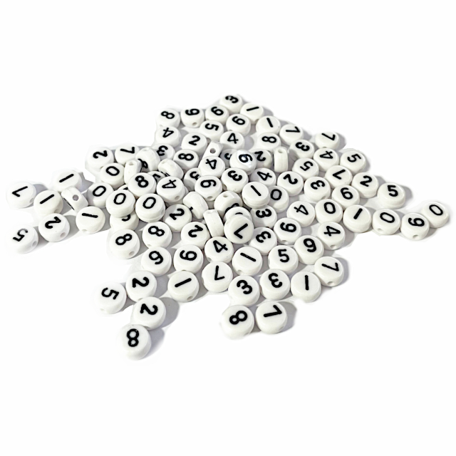 CUENTAS NUMEROS 7X4MM