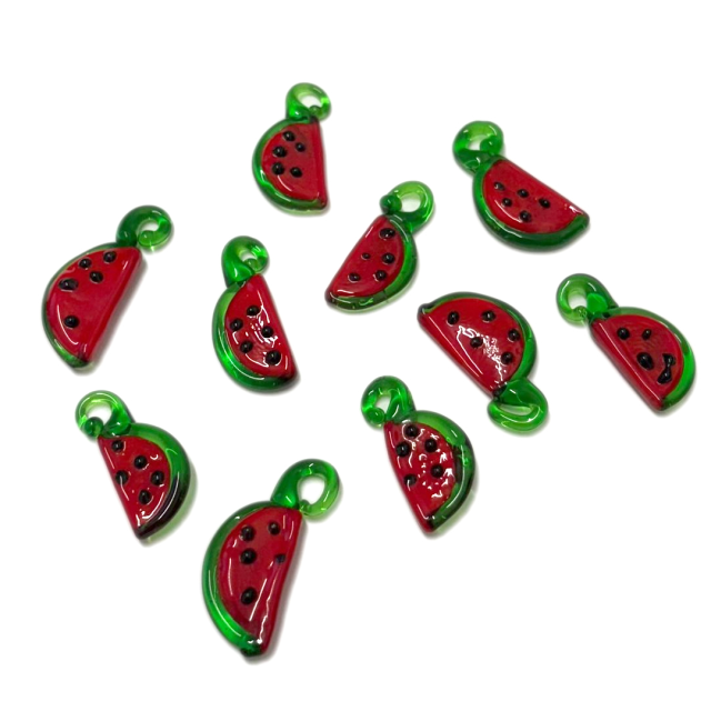 FRUTA DE VIDRIO 18-23X13MM -SANDIA