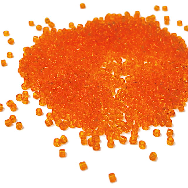 MOSTACILLAS MATUBO 10/0 (2MM) TRANSPARENTE - NARANJA