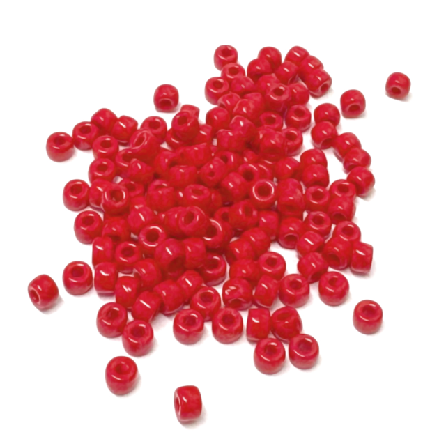 MOSTACILLAS MATUBO 6/0 (4MM) OPACA - ROJO