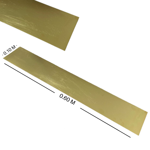 CHAPA LATON-BRONCE 0.6MM BLANDA - 0.60X2.00M=6.200KG