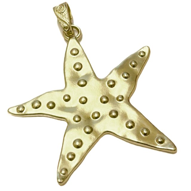 DIJE ESTRELLA XL 67X68MM - DORADO MATE