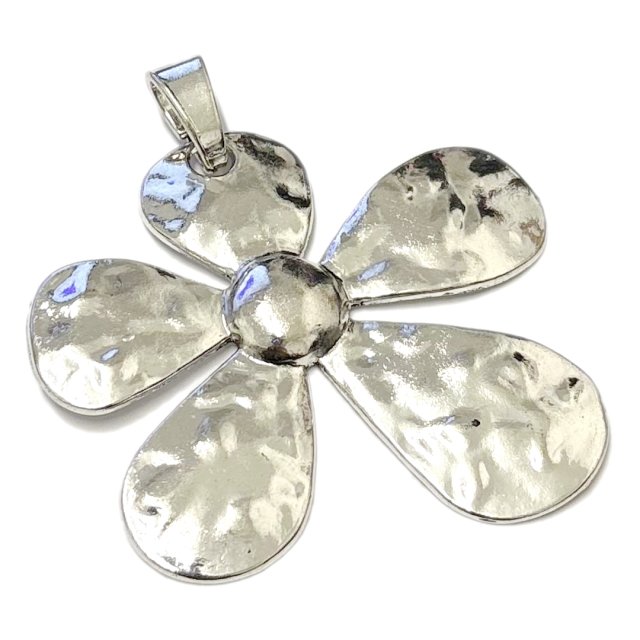 DIJE FLOR XL 65X68MM - NIQUEL