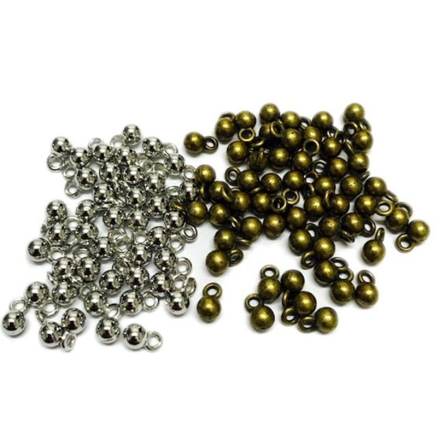 DIJE BOLITA CON ARITO 4MM