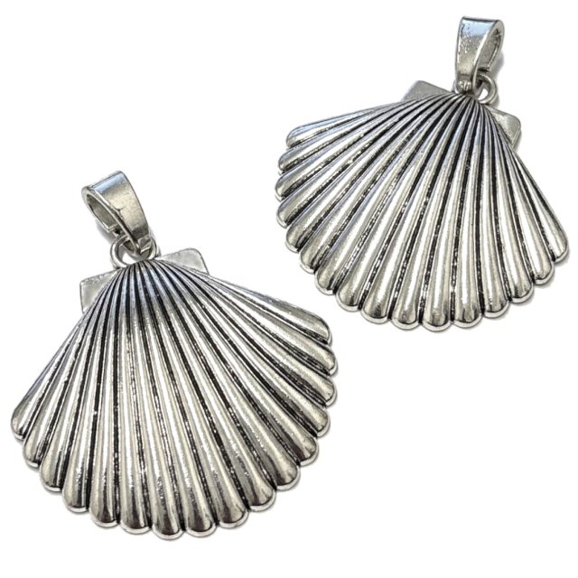 DIJE CARACOLA (MAR) XL 49X55MM - NIQUEL