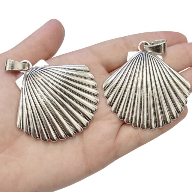 DIJE CARACOLA (MAR) XL 49X55MM - NIQUEL