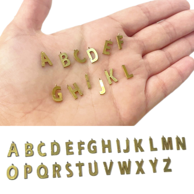 LETRAS EN LATON (SIN PULIR) - MODELO Nº 2