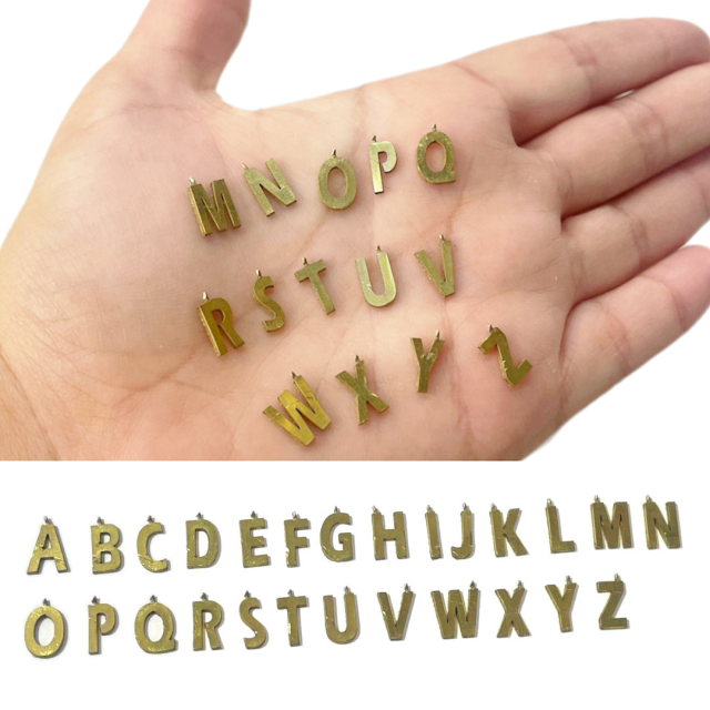 LETRAS EN LATON (SIN PULIR) - MODELO Nº 2