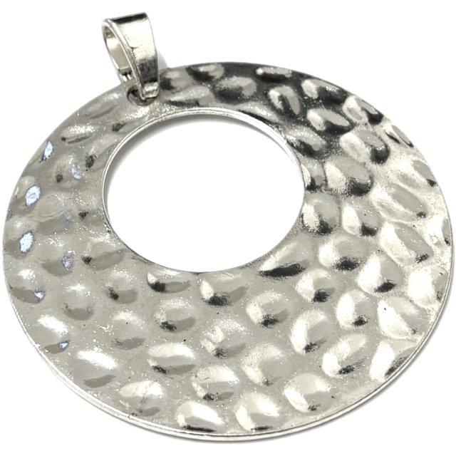 DIJE MEDALLA CIRCULO XL 68MM - NIQUEL